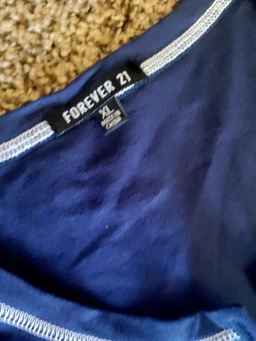 Juniors Brooklyn Top Tee Blue W Buttons .. New W Tag Xl - Picture 4 of 5